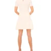 MINI SKIRT WITH POINTELLE & RIB Ivory