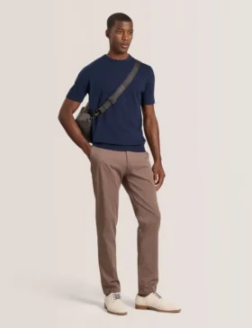 MODERN VISCOSE BLEND CREW Sea Navy