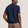 MODERN VISCOSE BLEND CREW Sea Navy
