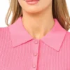 MOLLY Rib Knit Sleeveless Collared Mini Dress
