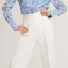 MORRIAT Barrel Leg Woven Tailored Trousers
