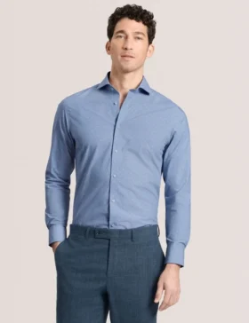NANTUCKET Dobby Stretch Cotton Slim Fit Shirt