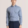 NANTUCKET Geo Print Stretch Cotton Slim Fit Shirt