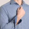 NANTUCKET Geo Print Stretch Cotton Slim Fit Shirt