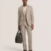 NANTUCKET Geo Texture Stretch Cotton Slim Fit Shirt