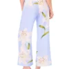 NICOLA Lily Print Linen Blend Wide Leg Trousers