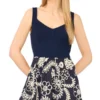 NICOLE Raised Embroidery Knit Top Midi Dress