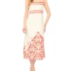 NOEMI Printed Detail Strappy Linen Sundress