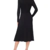 NOIRALYN Metallic Maxi Dress with Variegated Rib Pointelle
