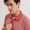 NOLIVA Textured Stitch Knitted Button-Through Shirt