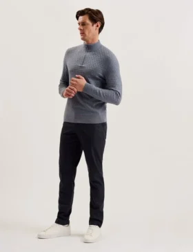 NOUNDS Puppytooth Check Slim Fit Pants