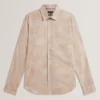 OCANIA Faded Floral Cotton Long Sleeve Shirt