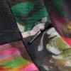 OKUNIT Tapered Leg Floral Print Tailored Trousers