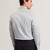 OLWENO Micro Geo Print Long Sleeve Slim Shirt