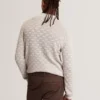 OSAKA Textured Silk Blend Long Sleeve Polo