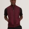 PAFAVOR Quilted Front Funnel Neck Zip-Up Gilet