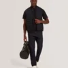 PAFAVOR Quilted Front Funnel Neck Zip-Up Gilet