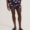 POMONNA Flamingo Print Drawstring Swim Shorts