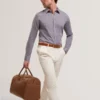 PRYNN Linen Cotton Woven Long Sleeve Shirt