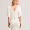 REBEXXA Wide Sleeve Knitted Bodycon Midi Dress REBEXXA Wide Sleeve Knitted Bodycon Midi Dress