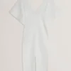 REBEXXA Wide Sleeve Knitted Bodycon Midi Dress REBEXXA Wide Sleeve Knitted Bodycon Midi Dress
