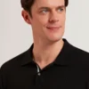 REDMAN Textured Pure Cotton Knitted Polo Shirt