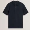 REDMAN Textured Pure Cotton Knitted Polo Shirt