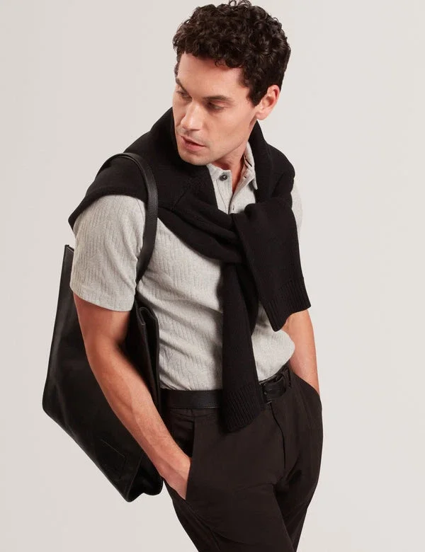 REMBRAN Cable Texture Cotton Blend Polo REMBRAN Cable Texture Cotton Blend Polo