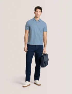 RIB ZIP POLO Ribbed Zip Polo
