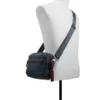 ROMAN Nylon Leather Detail Crossbody Bag
