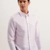 ROMEOS Regular Fit Cotton Linen Long Sleeve Shirt