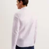 ROMEOS Regular Fit Cotton Linen Long Sleeve Shirt