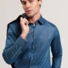 ROMEOS Regular Fit Cotton Linen Long Sleeve Shirt