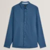 ROMEOS Regular Fit Cotton Linen Long Sleeve Shirt
