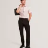 ROMMANN Micro Geo Print Slim Short Sleeve Shirt