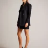 ROSESSO Short Belted Wool Wrap Coat
