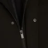 RUABON Funnel Neck Longline Jacket With Liner