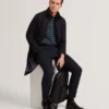 RUABON Funnel Neck Longline Jacket With Liner