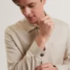 RUBINOJ Smart Woven Cotton Harrington Jacket