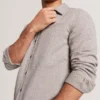 RYNEL Textured Weave Long Sleeve Overshirt