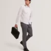 SABATON Slim Fit Stretch Cotton Twill Smart Pants