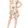 SADIE Floral Drop Waist Mini Shirt Dress