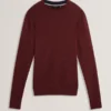SAINSY Branded Texture Crew Neck Jumper