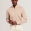 SIMONEA Textured Panel Half-Zip Modal Sweatshirt