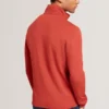 SIMONEA Textured Panel Half-Zip Modal Sweatshirt