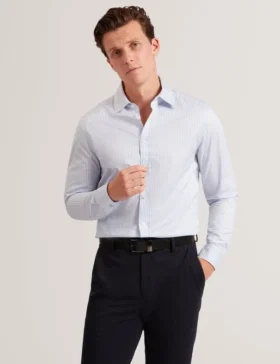 SOHOE Striped Cotton Long Sleeve Shirt