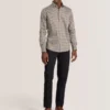 SOREN LONG SLEEVE ARCHIE PRINT SHIRT Dull Gold