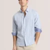 STRIPE SHIRT Striped Woven Long Sleeve Shirt