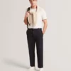TEDDOT Tapered Leg Cotton Stretch Twill Pants