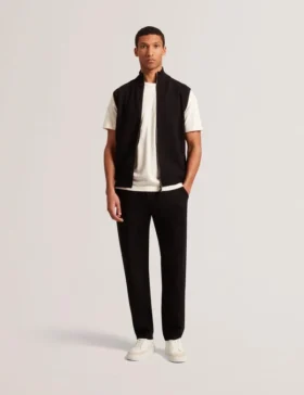 TERINCE Zip-Through Funnel Neck Gillet